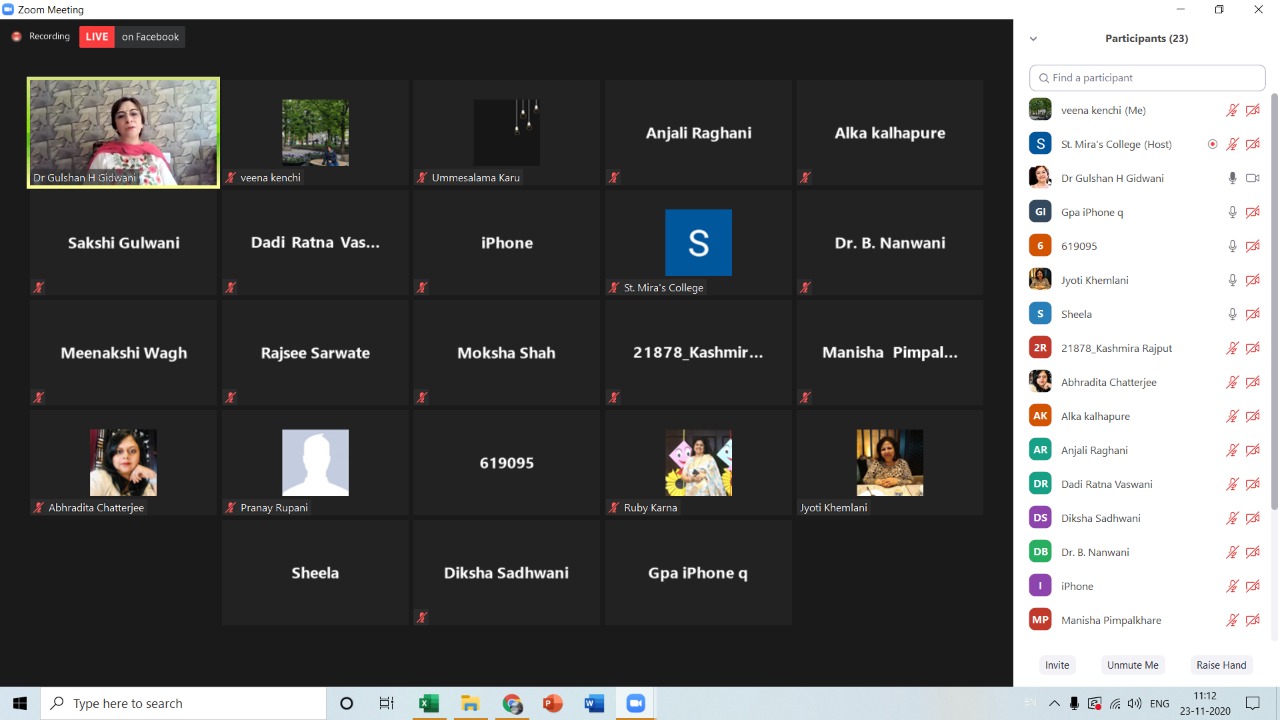 Special Online Sanctaury- 23rd Nov 2020